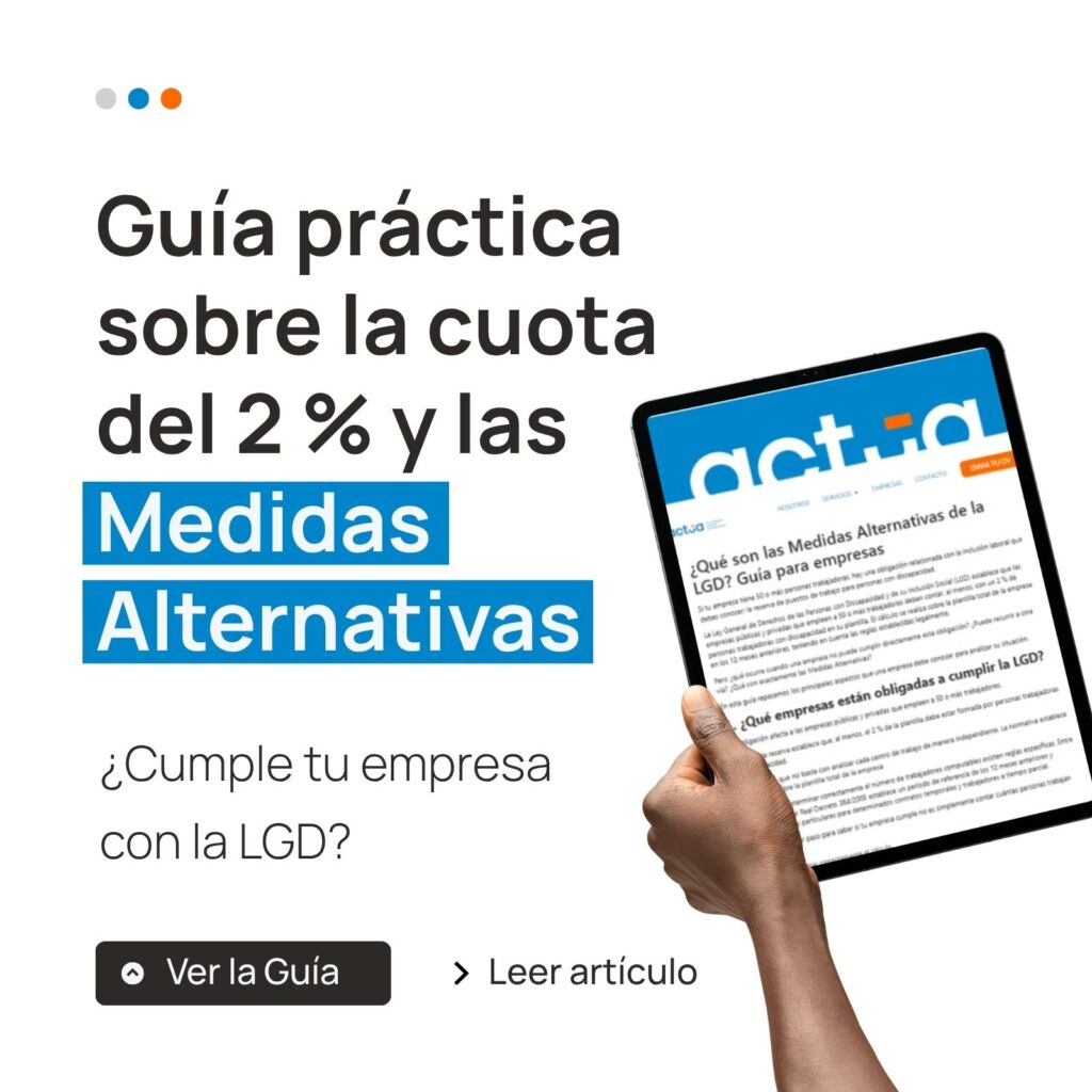 Guía práctica sobre cumplimiento de la LGD y Medidas Alternativas